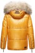 Dam vinterjacka med stor päls Navahoo Tikuna i Gul