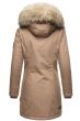 Vinterjacka för kvinnor Premium Navahoo Cristal i Taupe Gray