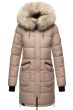 Dam vinter jacka Navahoo Chaska Taupe Beige