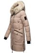Dam vinter jacka Navahoo Chaska Taupe Beige