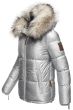 Dam vinterjacka med stor päls Navahoo Tikuna i Silver