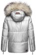 Dam vinterjacka med stor päls Navahoo Tikuna i Silver