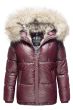 Dam vinterjacka med stor päls Navahoo Tikuna i Vinfärg