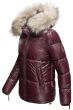 Dam vinterjacka med stor päls Navahoo Tikuna i Vinfärg