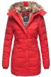 Dame vinter jakke model faurit - Rød