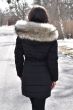 Dam Vinterjacka modell Nordic med mega stor ljus päls