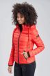 Dame dun jakke med hætte Navahoo Lulana Rød
