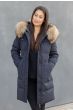 Dam Vinterjacka LUX Dunjacka Polar med stor päls 
