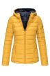 Dame dynejakke med hætte Lucy - Gul