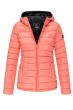 Dame dynejakke med hætte Lucy - Koral