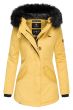 Dame vinterjakke Nisam - gul